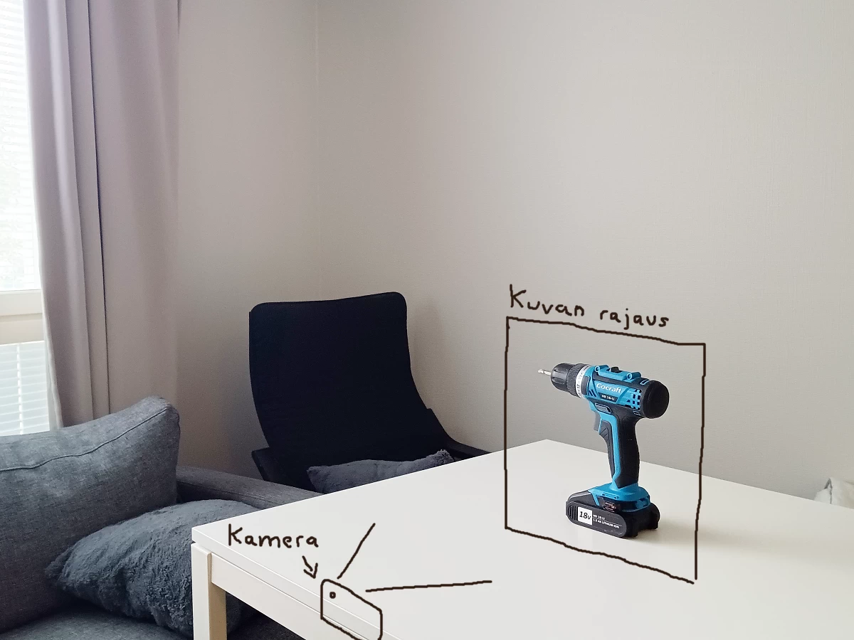 Porakoneen kuvauspaikka